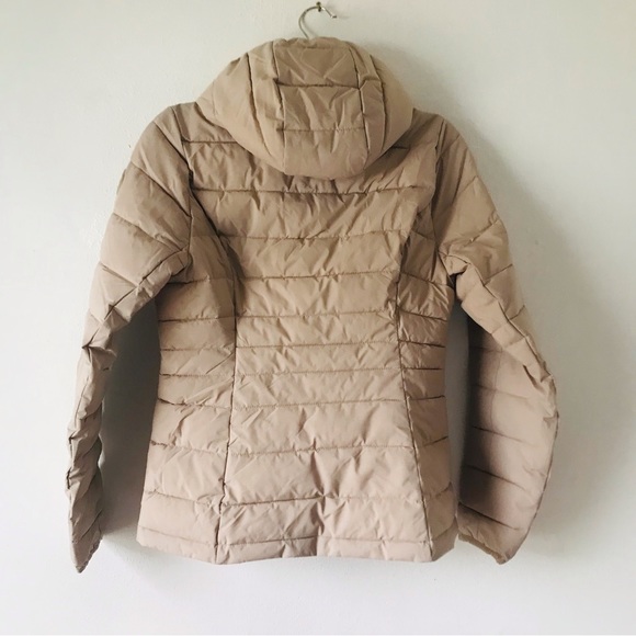 Abercrombie & Fitch Taupe Tan Lightweight Packable Puffer winter coat - sz m - Picture 10 of 11